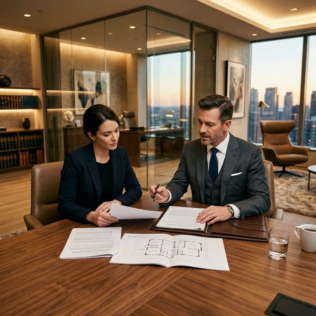 Legal team at work