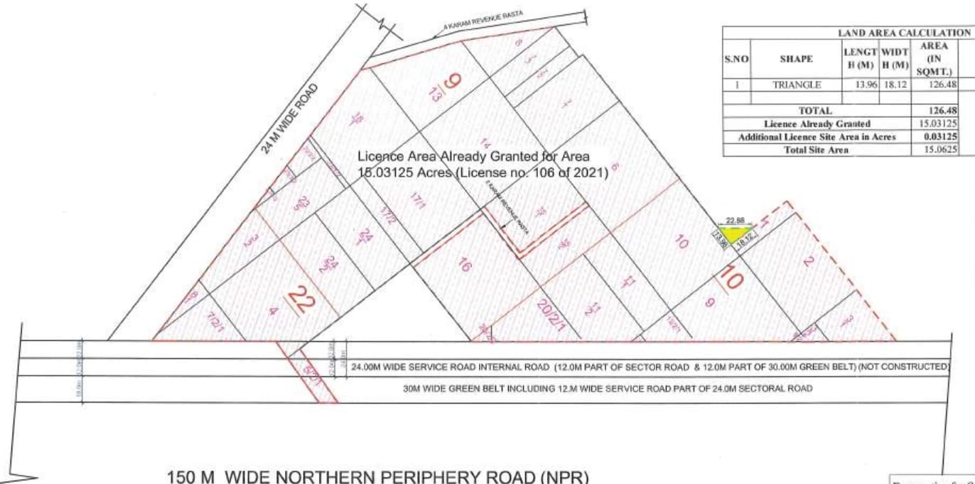 M3M Capital Financial Centre (CFC) site plan