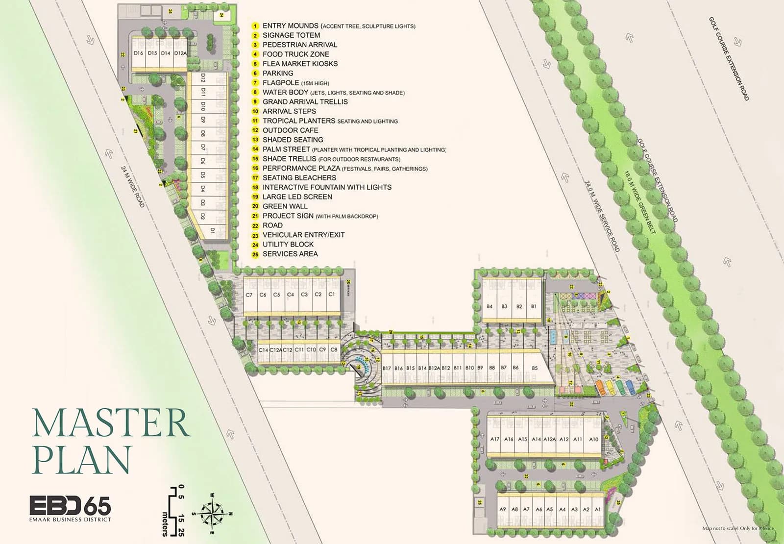 Emaar Business District 65 master plan