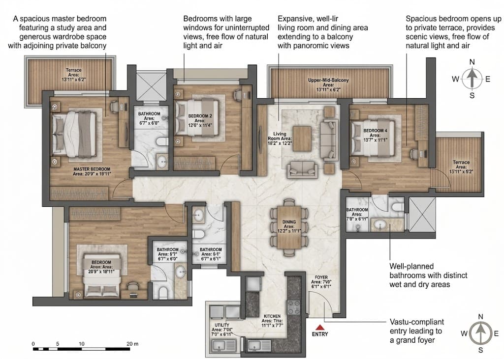SOBHA Crescent floor plan