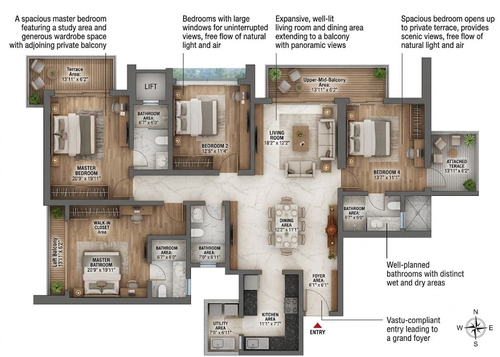 SOBHA Crescent floor plan