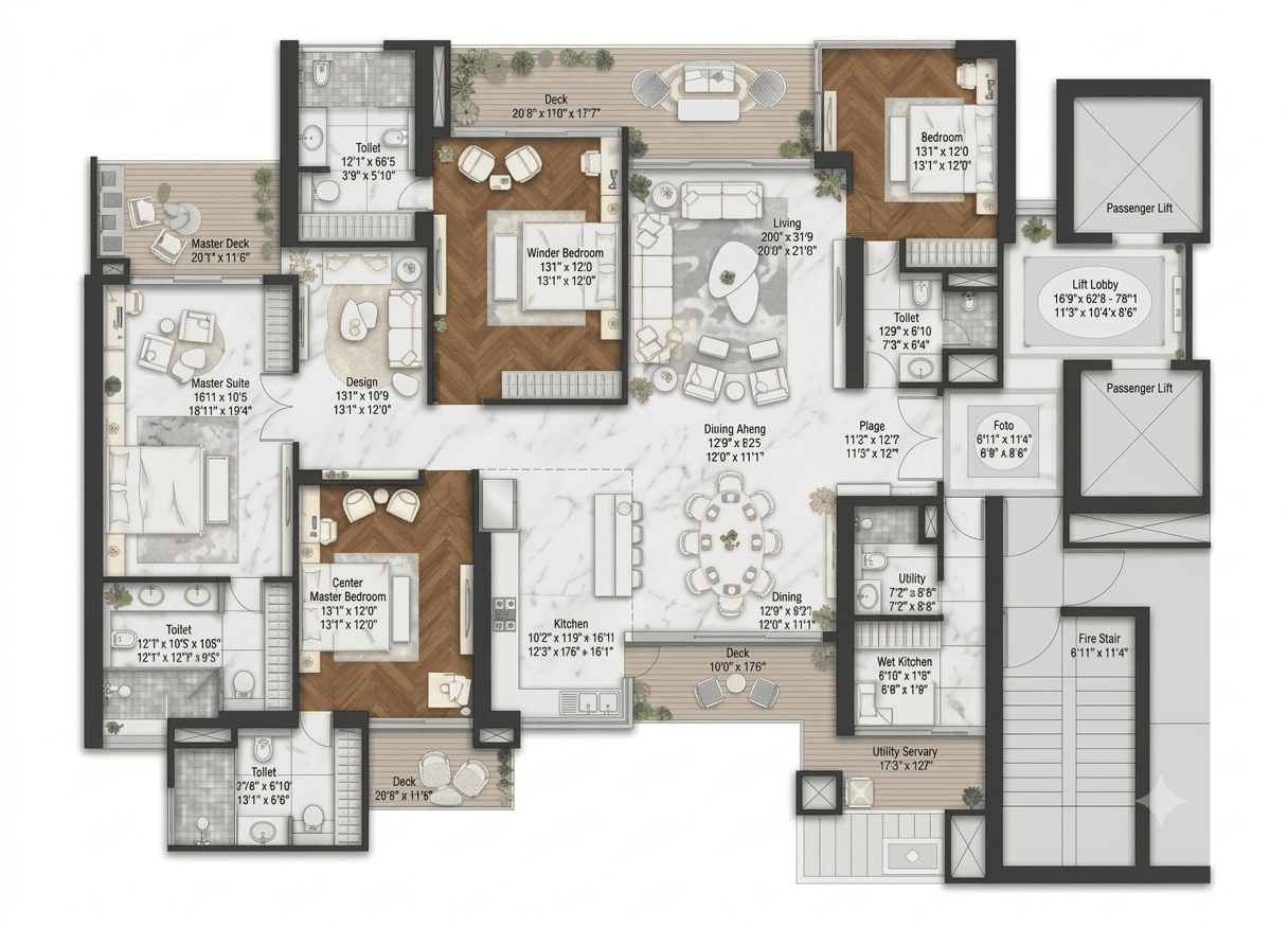 Elan The Statement floor plan