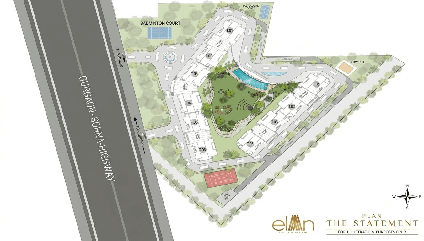 Elan The Statement site plan