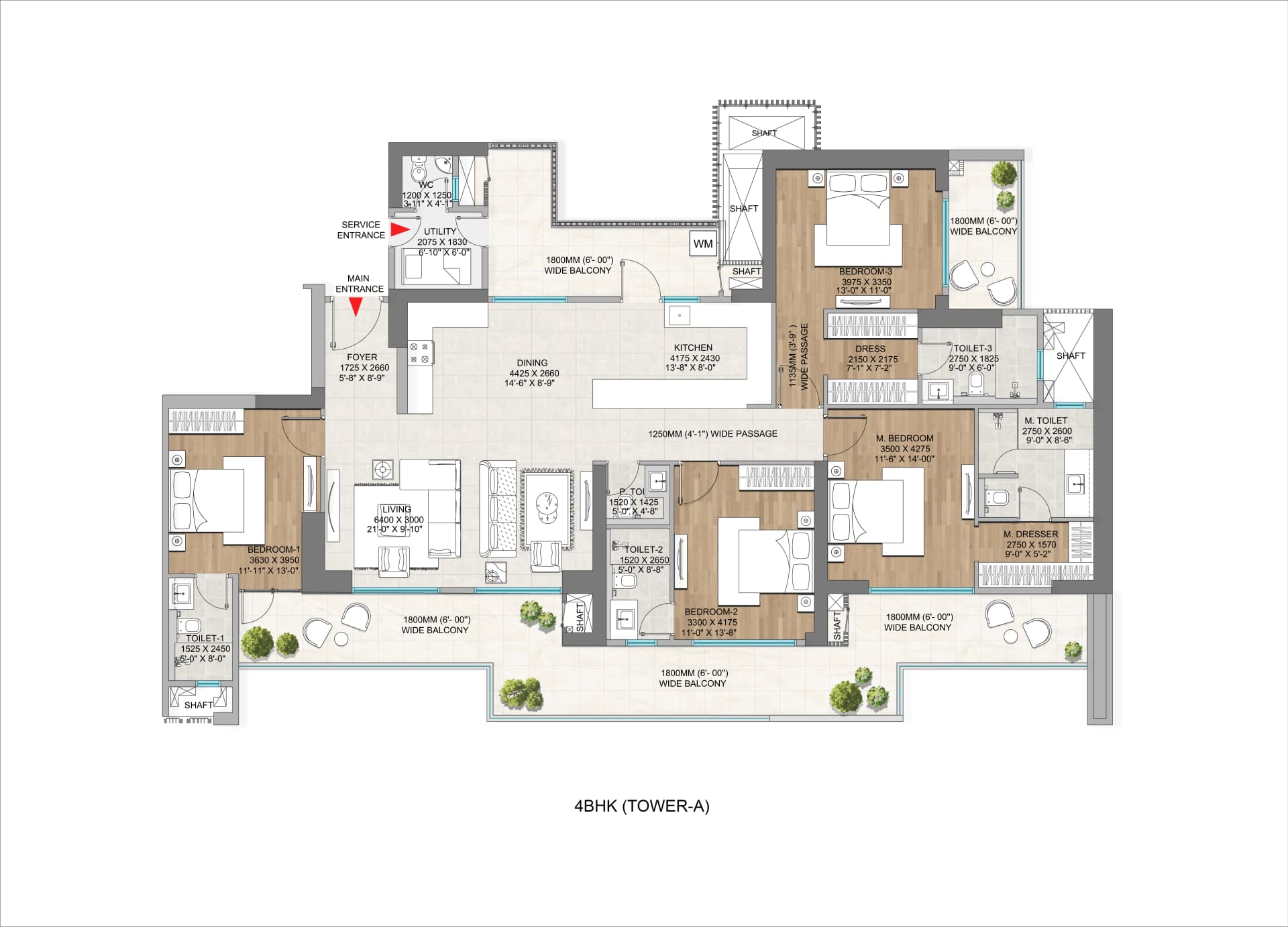 Adani The Mark floor plan