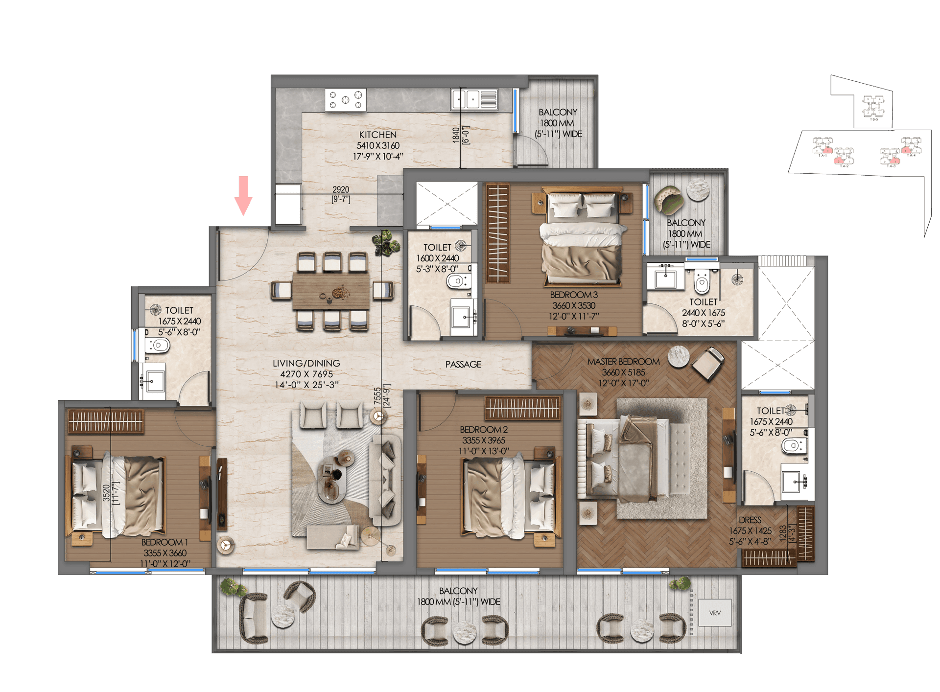 Tonino Lamborghini Residences floor plan