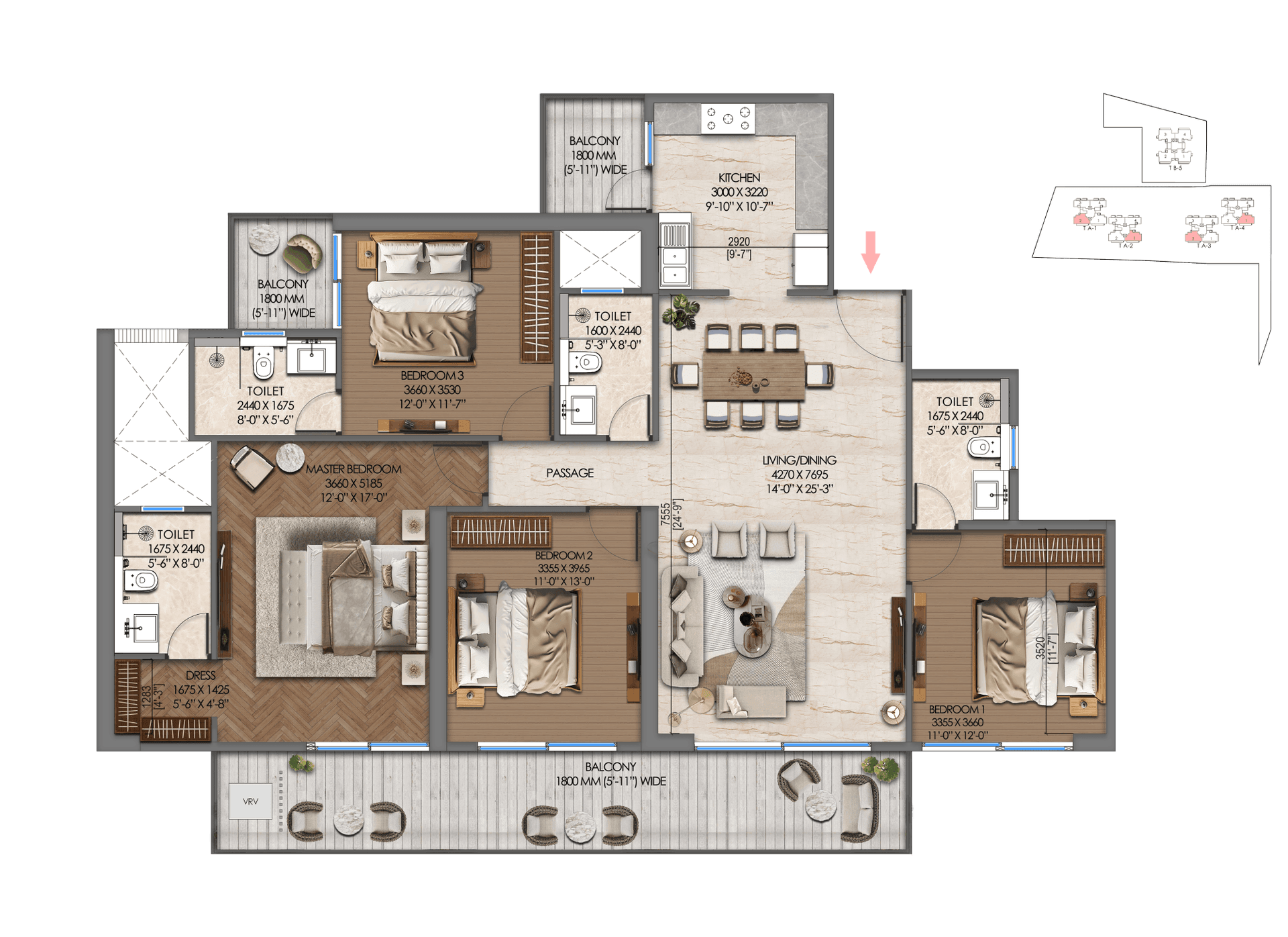 Tonino Lamborghini Residences floor plan