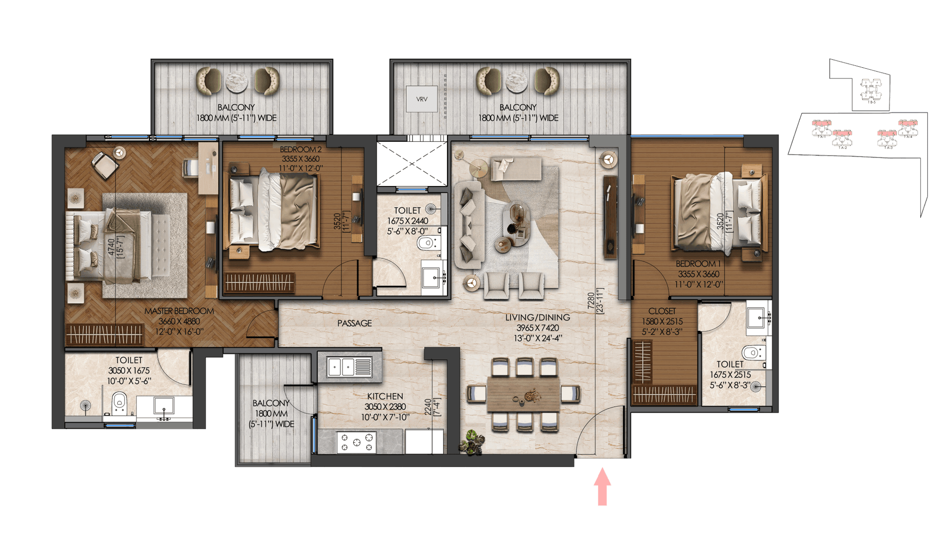 Tonino Lamborghini Residences floor plan