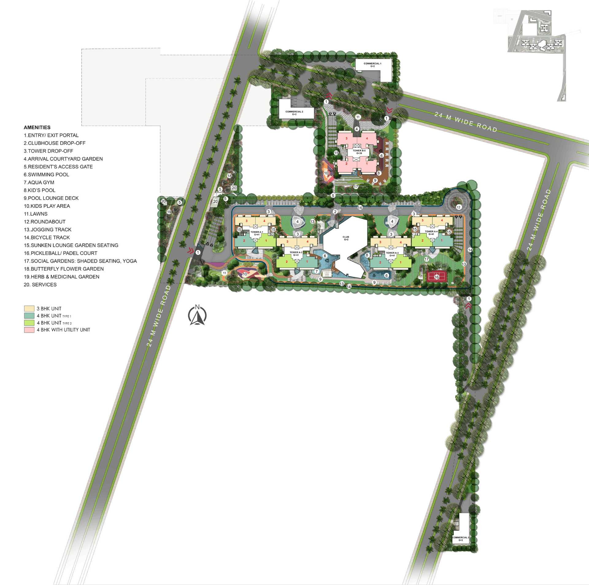 Tonino Lamborghini Residences site plan