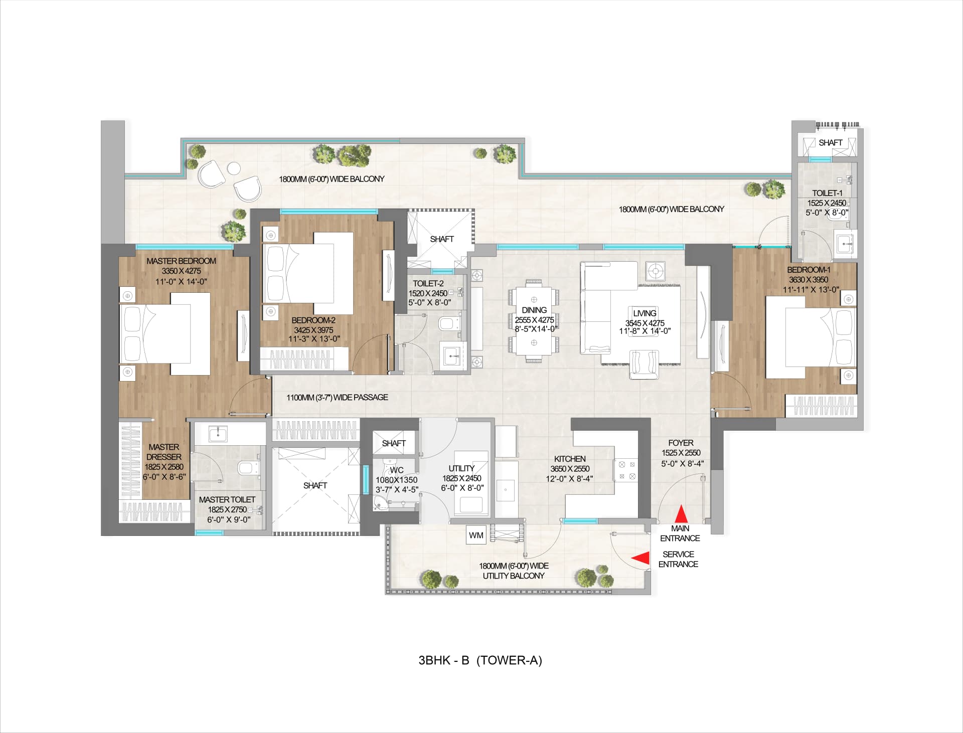 Adani The Mark floor plan