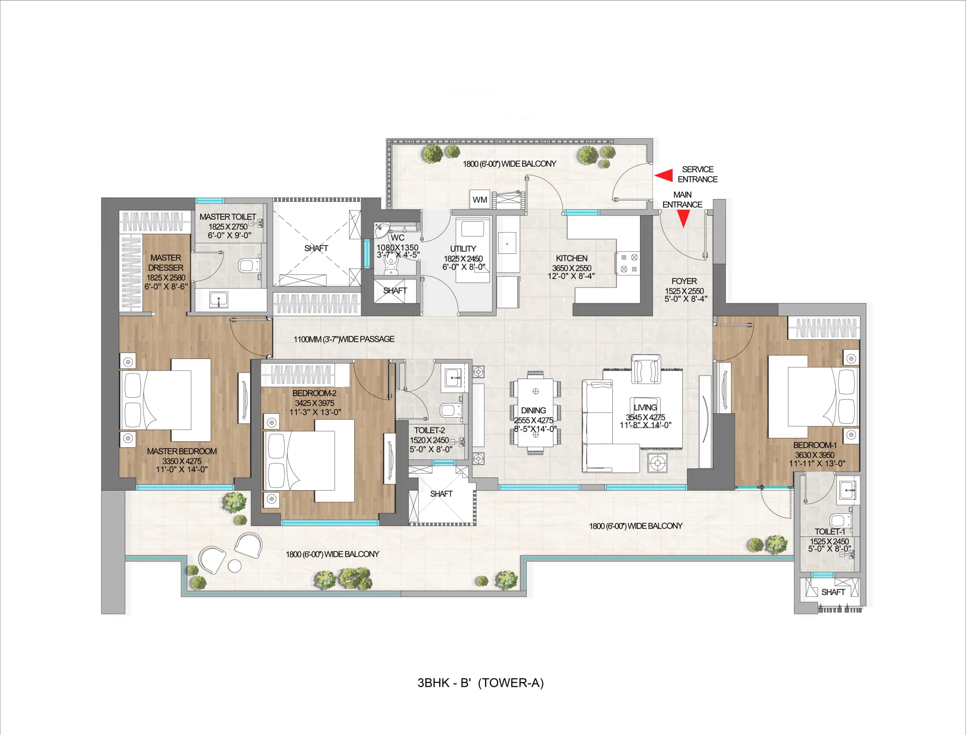 Adani The Mark floor plan