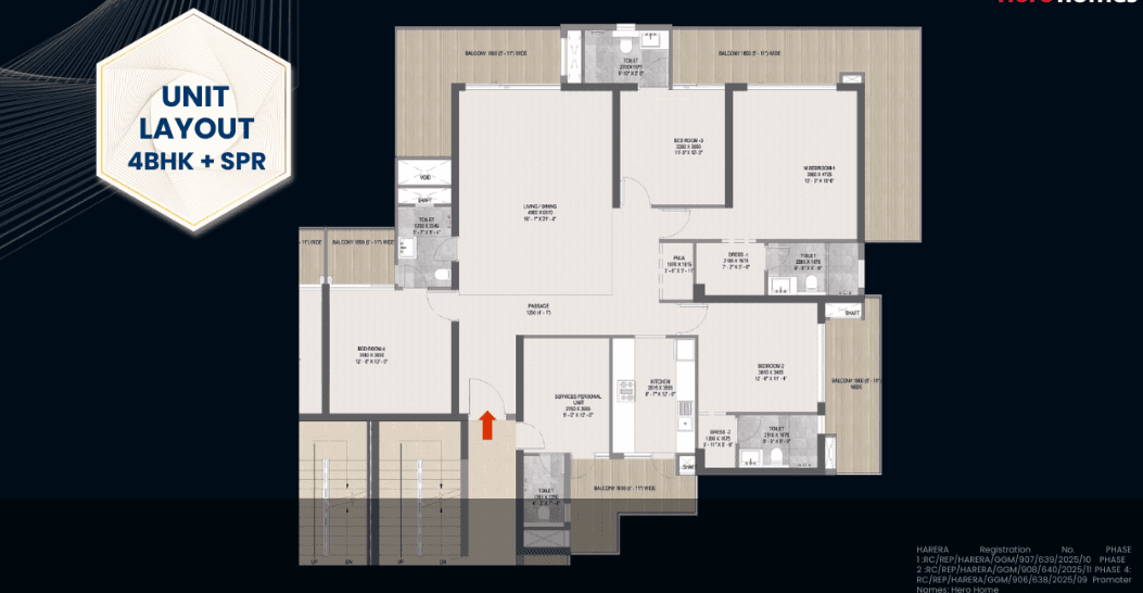 Hero Homes The Palatial floor plan