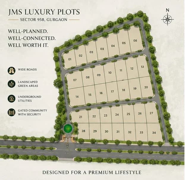 JMS Residential Plots site plan