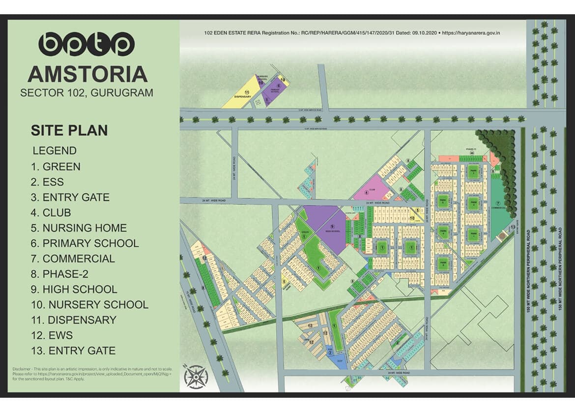 BPTP Amstoria site plan