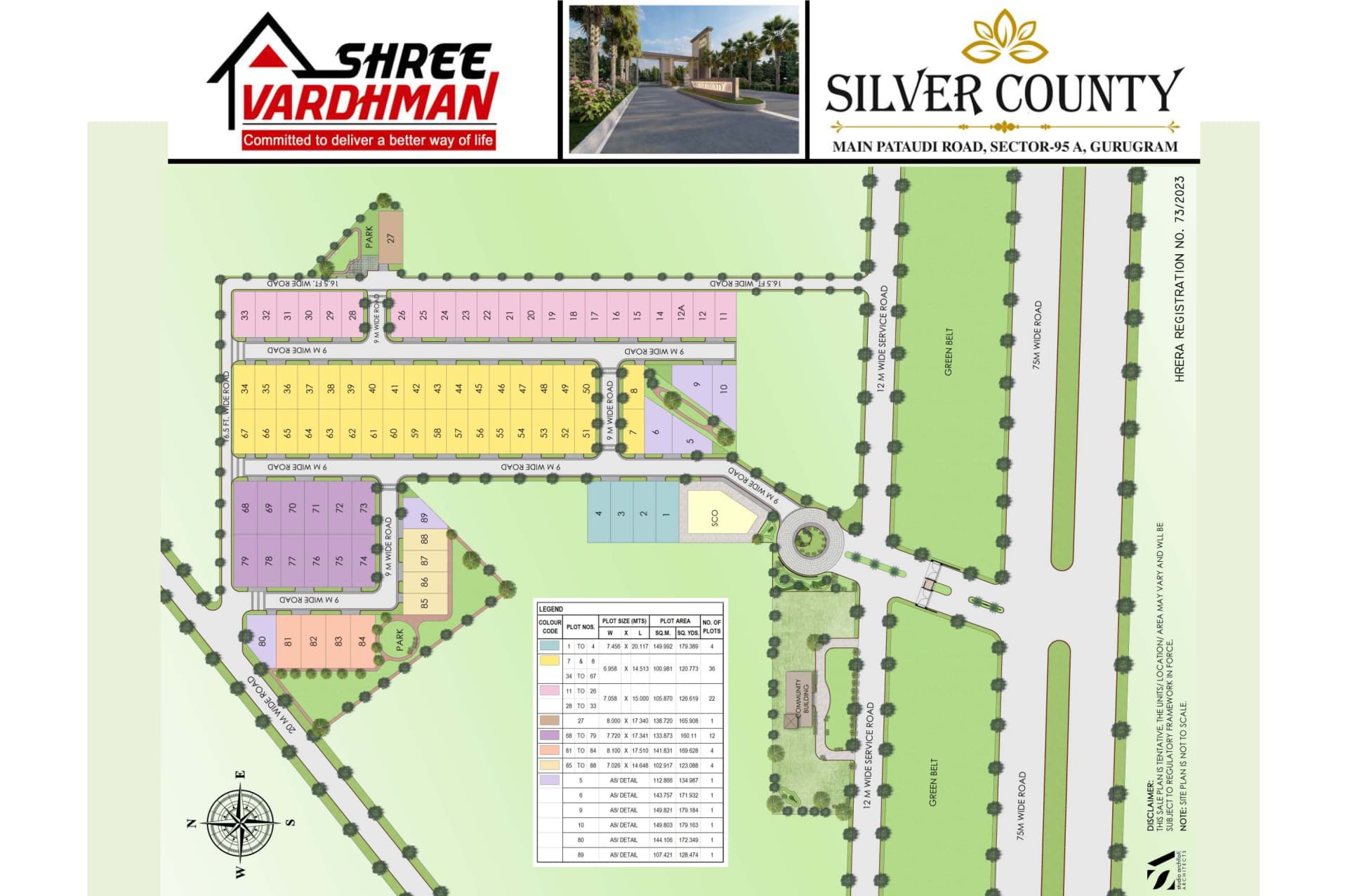 SILVER COUNTY SHREE VARDHMAN floor plan