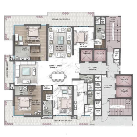 Central Park Delphine floor plan