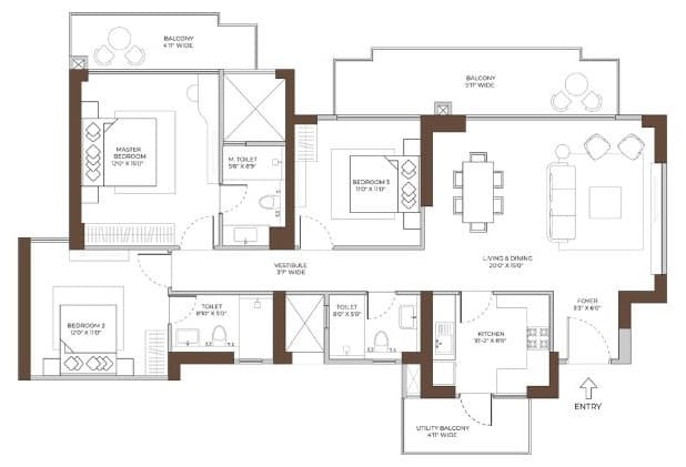 Conscient Elaira Residences floor plan