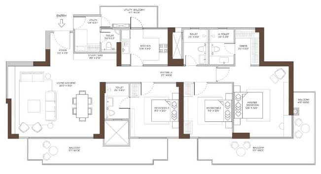 Conscient Elaira Residences floor plan