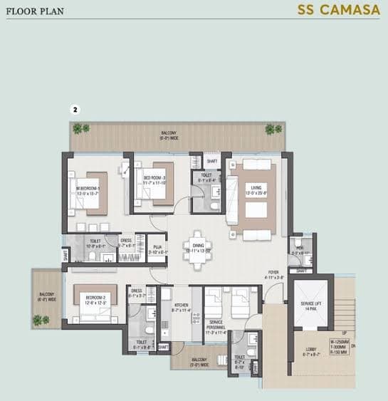 SS Camasa floor plan