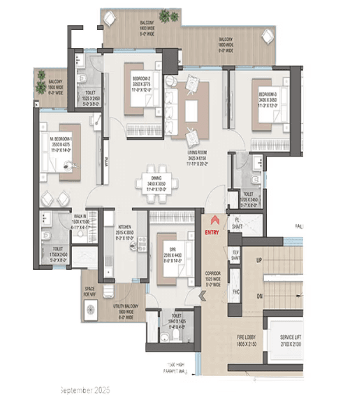 Satya Levante Residences floor plan