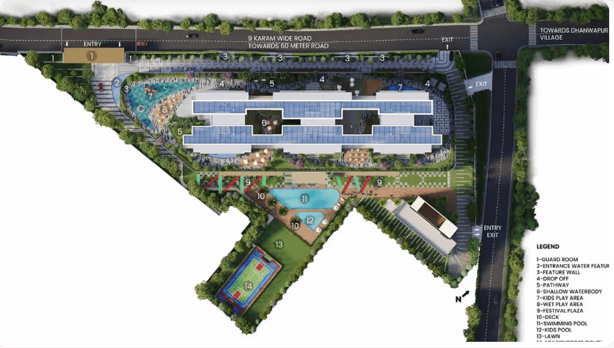 Satya Levante Residences master plan