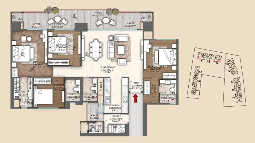 Signature Sarvam floor plan