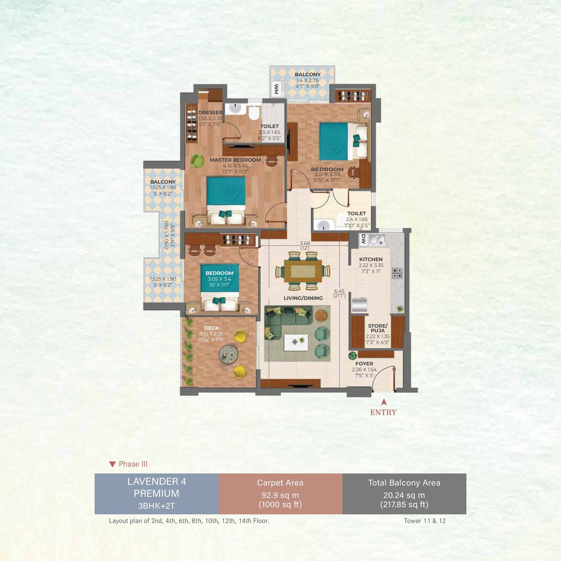 Ashiana Amarah floor plan