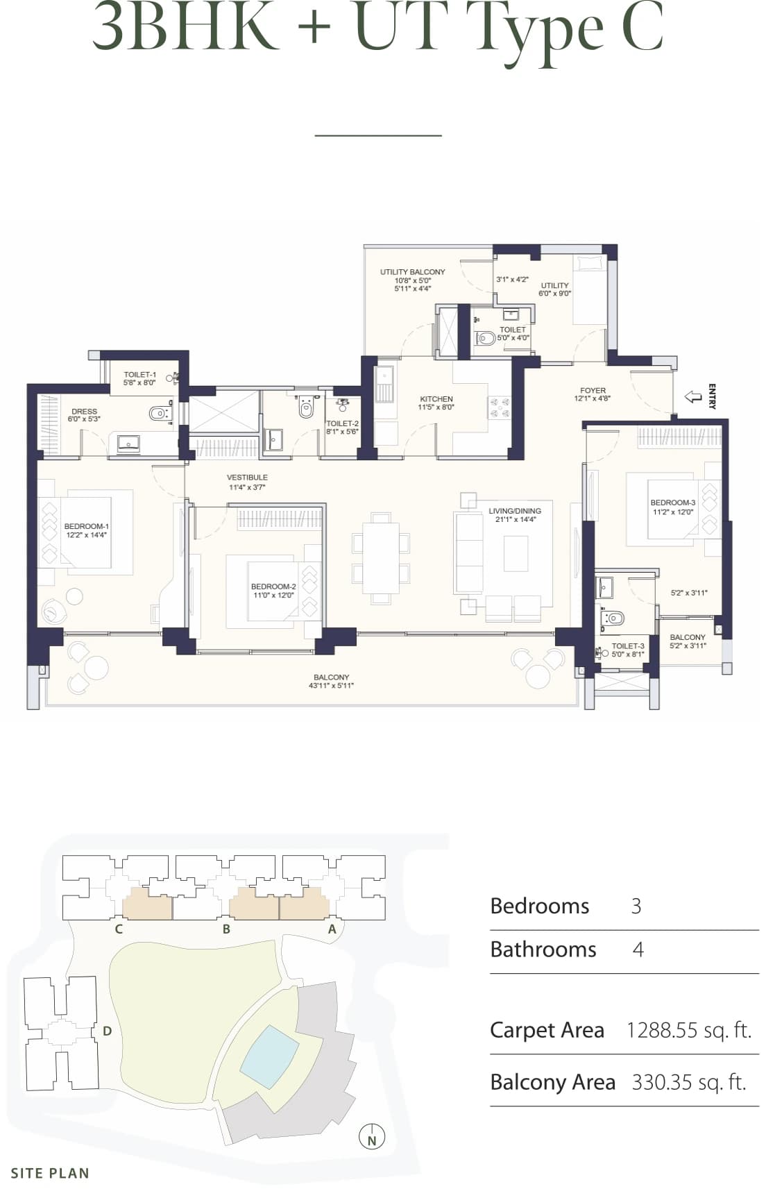 Conscient parq floor plan