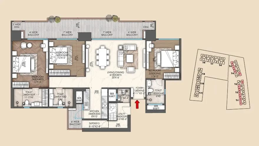 Signature Sarvam floor plan