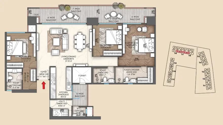 Signature Sarvam floor plan