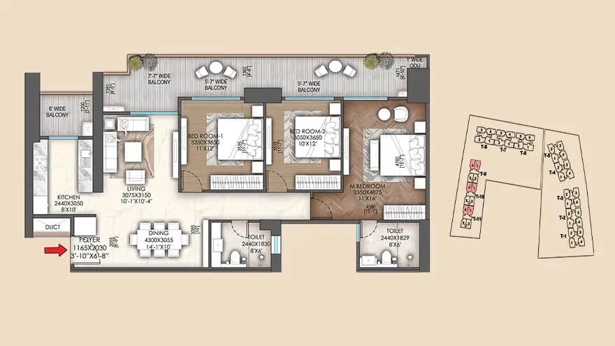 Signature Sarvam floor plan