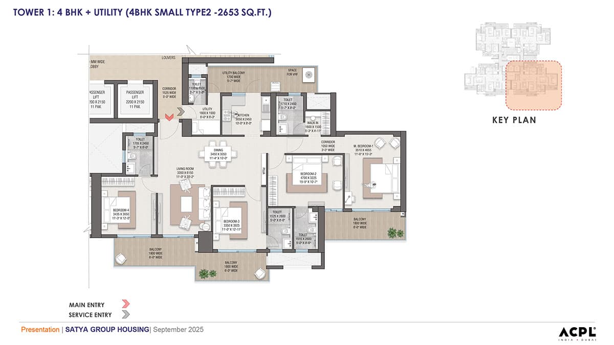 Satya Levante Residences floor plan