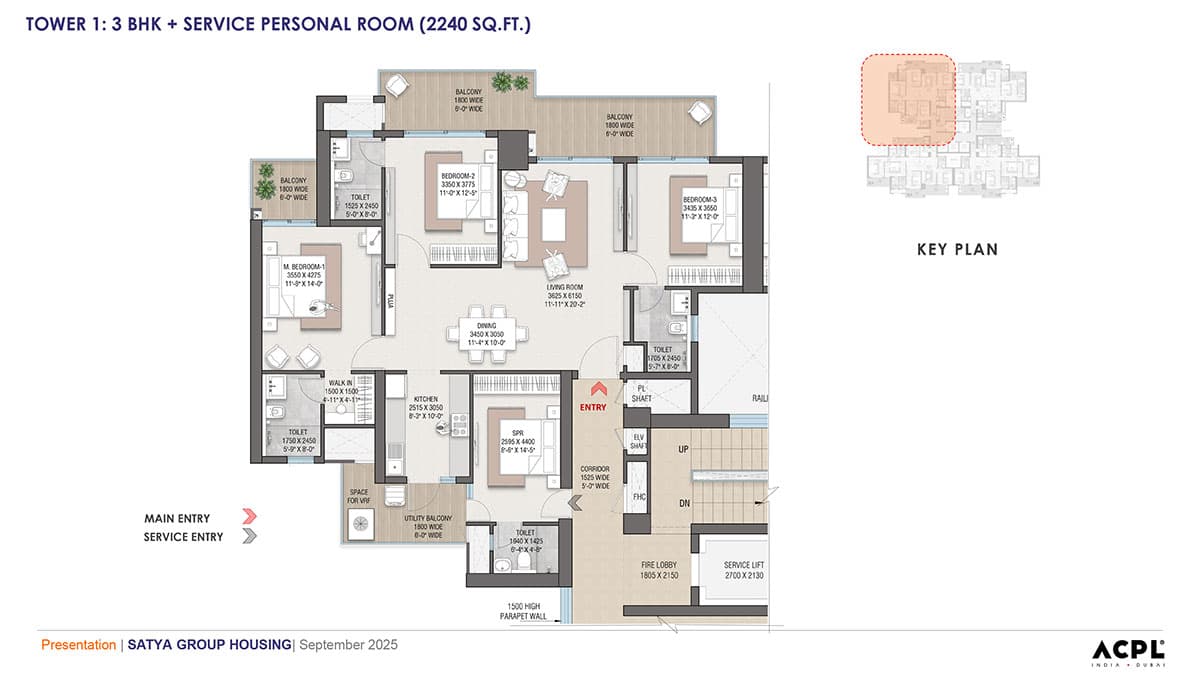 Satya Levante Residences floor plan