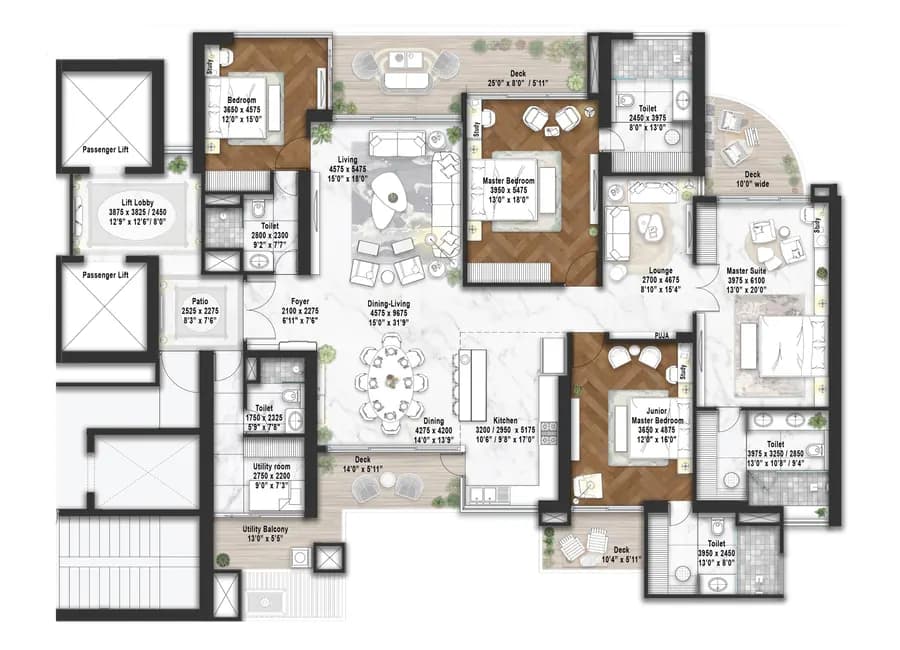 Elan The Statement floor plan