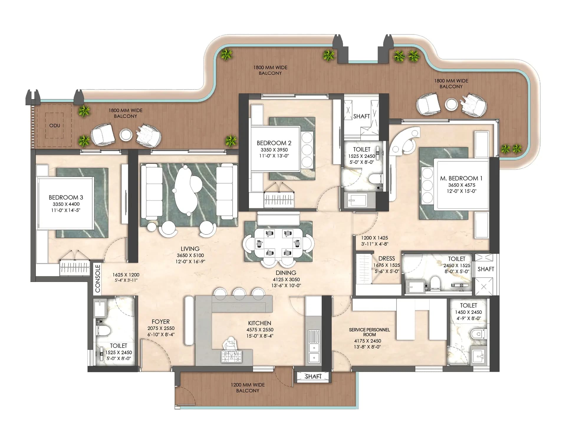 The Oryza floor plan