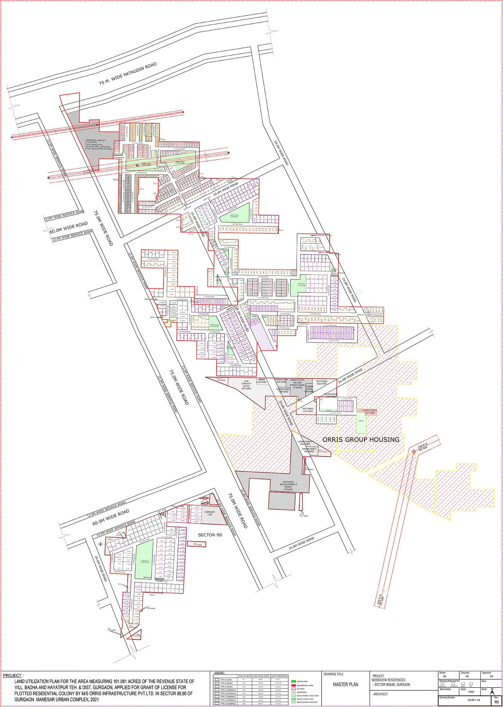 Orris Woodview Residencies master plan
